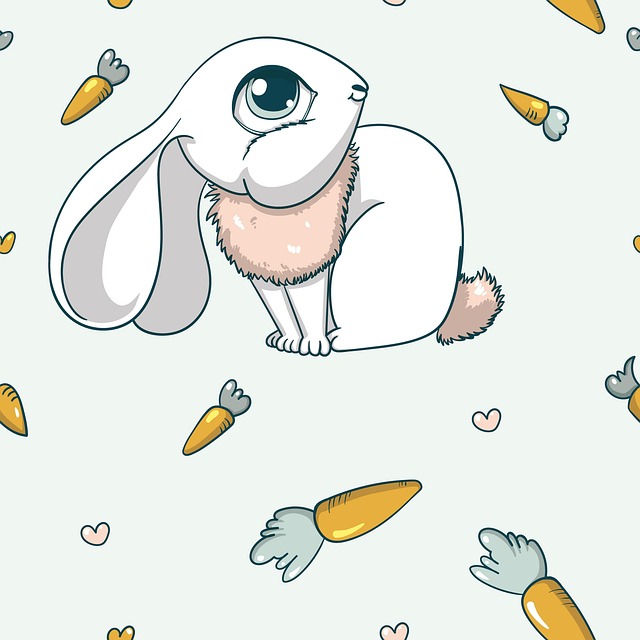 Download free HD stock image of Bunny Carrots Free bunny carrots seamless illustration