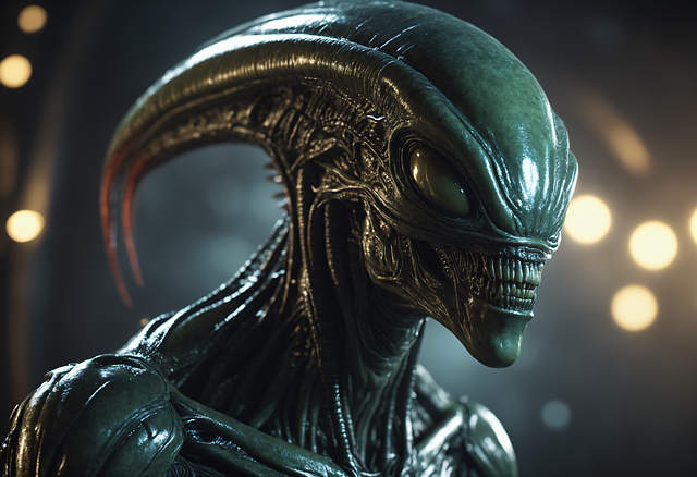 Download free HD stock image of Ai Generated Alien Free ai generated alien ufo illustration