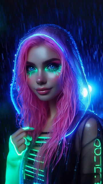 Free beautiful woman portrait illustration