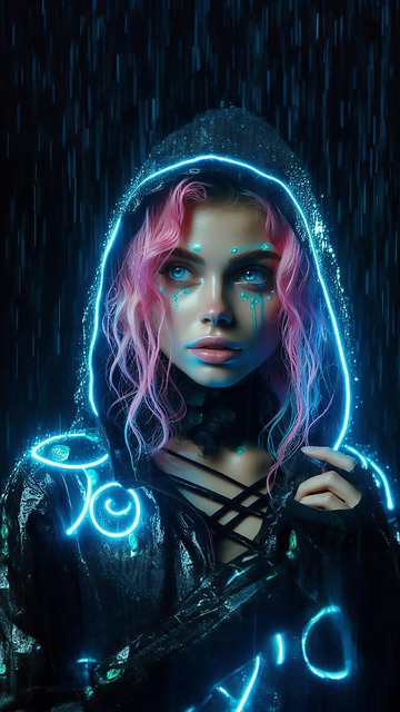 Free beautiful woman portrait illustration