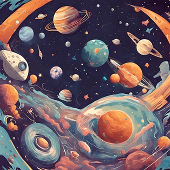 Free Space Galaxy illustration and picture