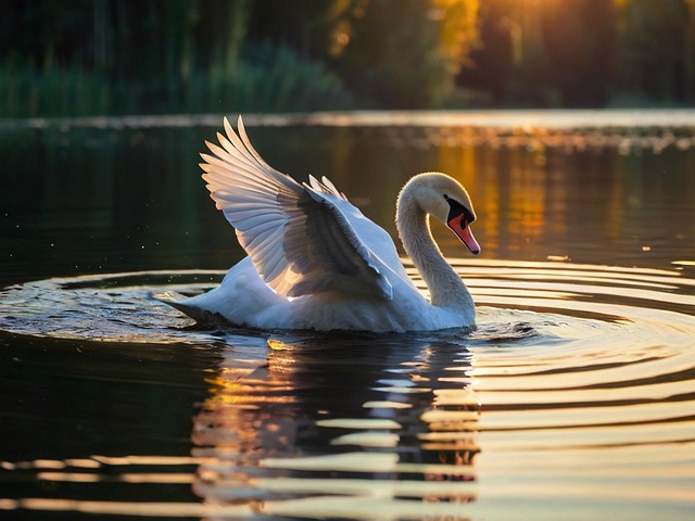 Free swan water bird lake illustration