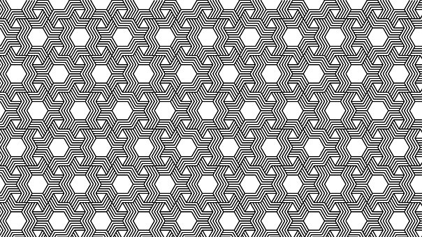 Geometrický, Vzor, Šestiúhelník, Design