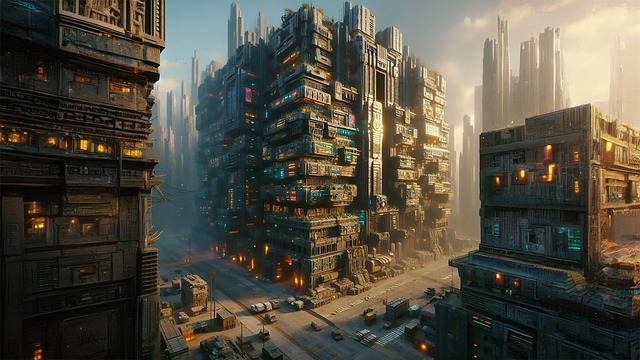 Free scifi fantasy futuristic illustration
