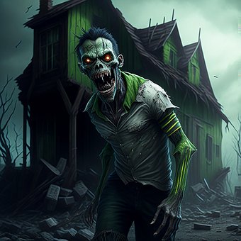 Ai Gegenereerd, Mens, Zombie, Fantasie