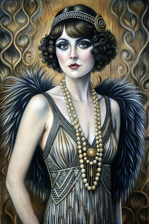 Download Flapper, Vintage, 1920S. Royalty-Free Stock Illustration Image ...