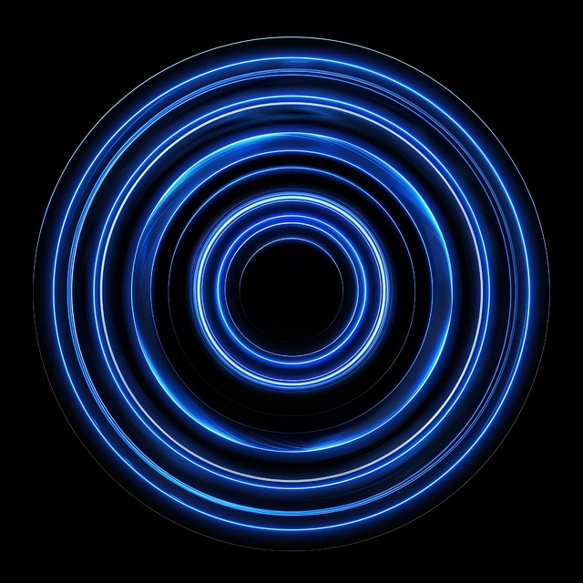 Free concentric equally-spaced pulsating illustration