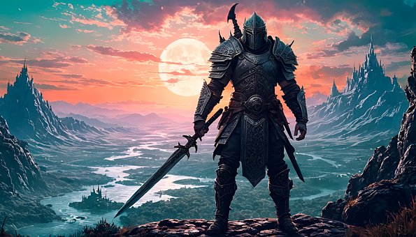 Free Ai Generated Warrior illustration and picture