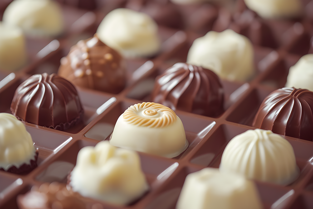 Free ai generated chocolates pralines illustration
