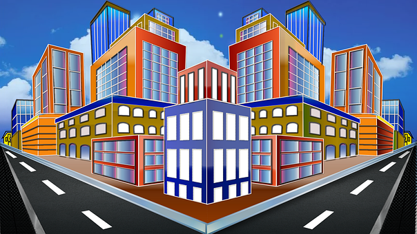 Free City Night illustration and picture