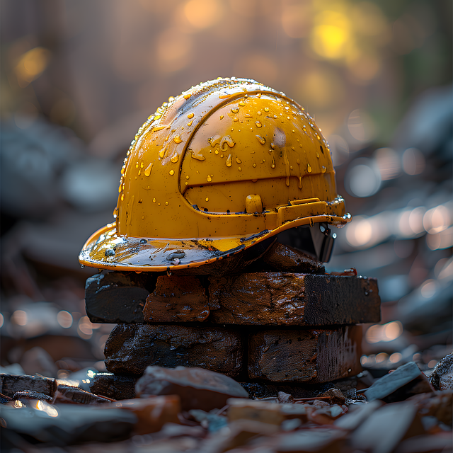 Free helmet construction job illustration