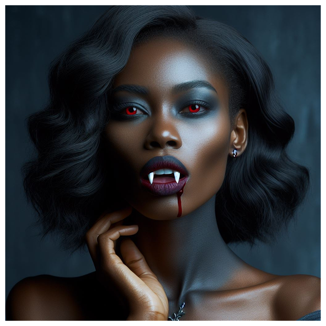 Free vampire woman gothic illustration