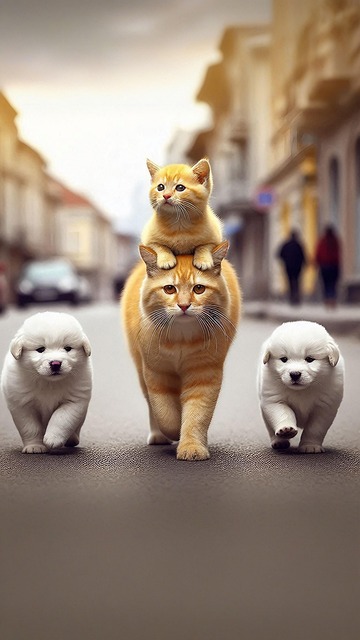 Hund, Kat, Dyr, Pattedyr, Ai Skabt
