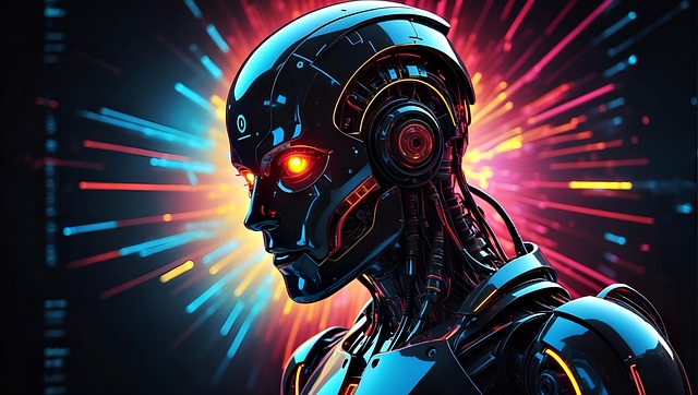 Free ai generated robot machine illustration