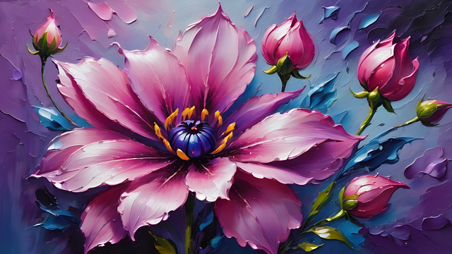 Free Ai Generated Flower illustration and picture
