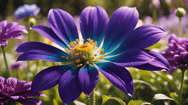 Free Ai Generated Purple illustration and picture