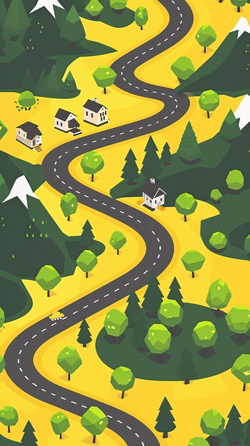 Free ai generated map game illustration