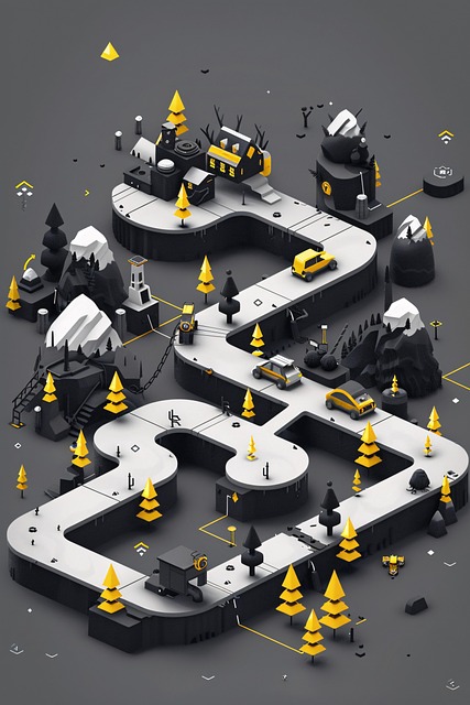 Free ai generated map game illustration