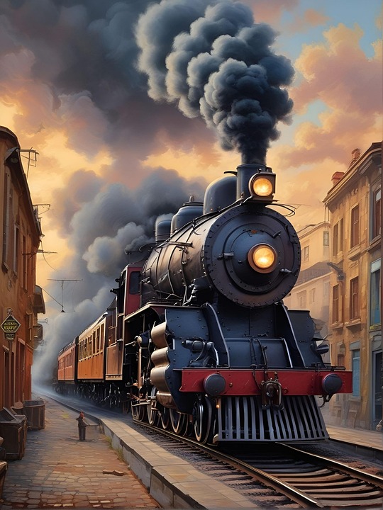 Download Ai Generated, Train, Locomotive. Royalty-Free Stock ...
