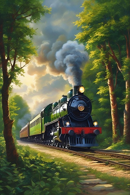Download Ai Generated, Steam, Train. Royalty-Free Stock Illustration ...