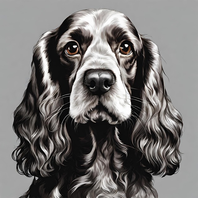 Download free HD stock image of Ai Generated Dog Free ai generated dog cocker illustration