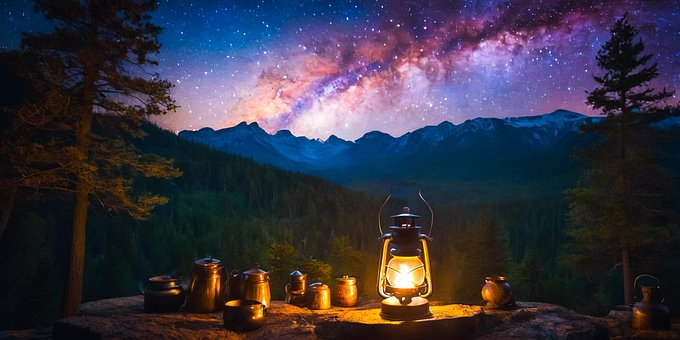 Ai Generiert, Bäume, Camping, Natur