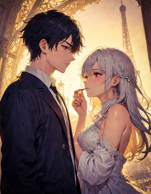 Ai Generiert, Frau, Mann, Anime