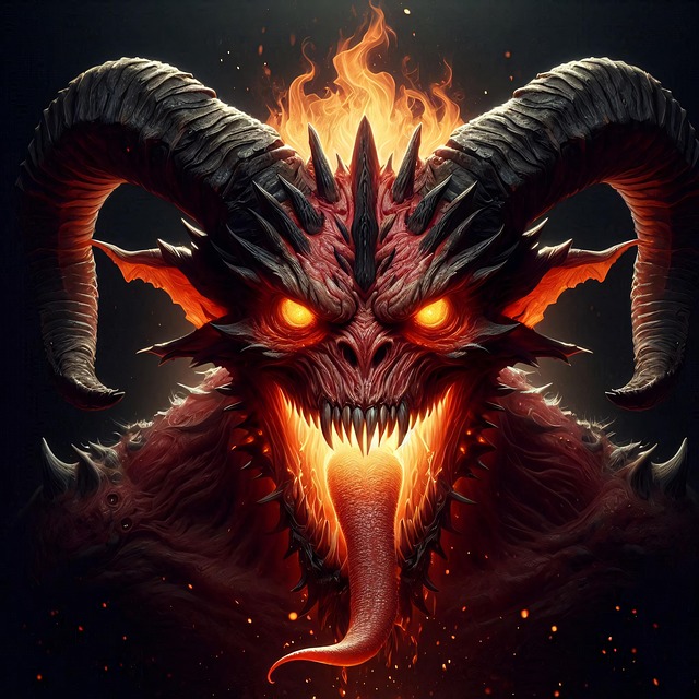 Free ai generated demon devil illustration