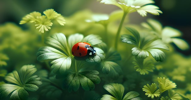 Free ai generated ladybug insect illustration