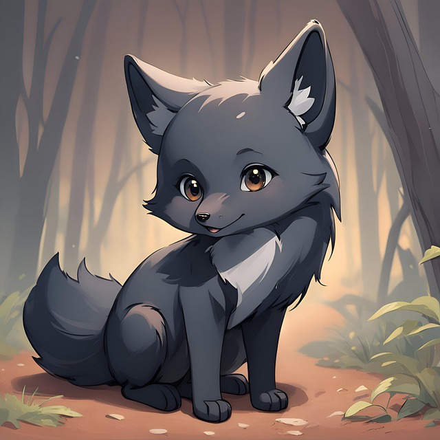 Free Ai Generated Wolf illustration and picture