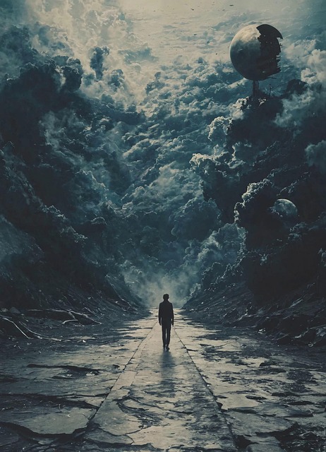Free ai generated man mysterious illustration