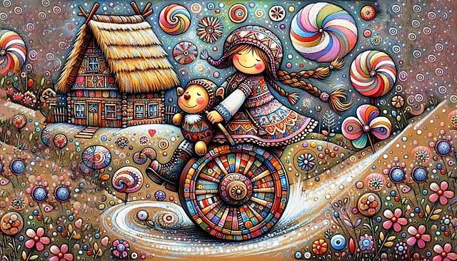 Free ai generated whimsical colorful illustration