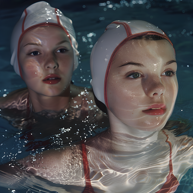 Free ai generated women underwater illustration