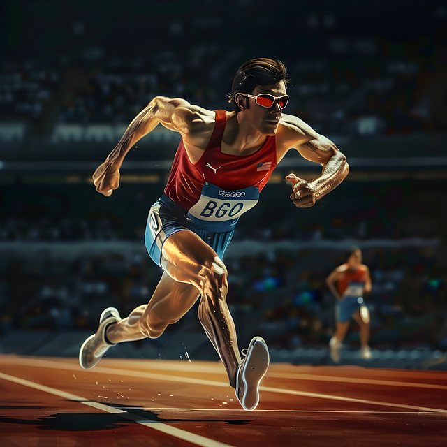 Download free HD stock image of Ai Generated Runner Free ai generated runner athlete illustration