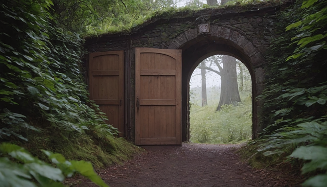 Free ai generated door wall illustration