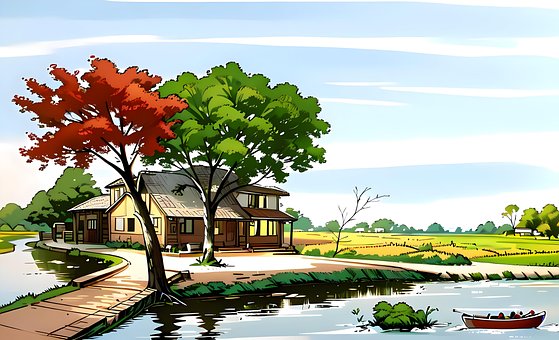 Free Nature Landscape illustration and picture