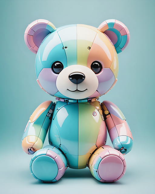 Free ai generated teddy bear inflatable illustration