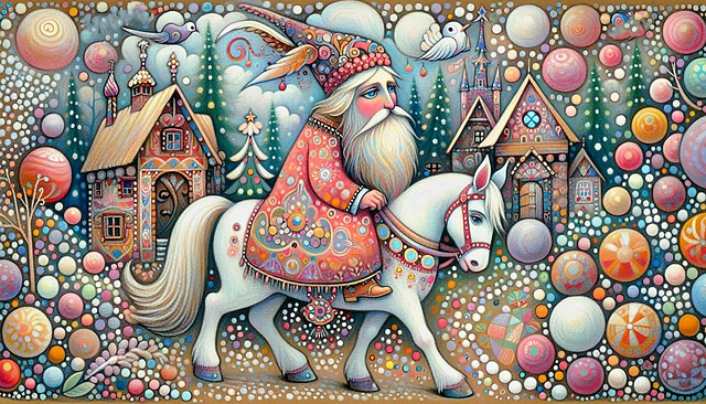 Free whimsical fairy tale colorful illustration