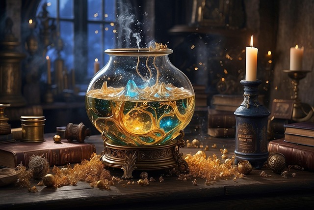 Free ai generated bowl candles illustration