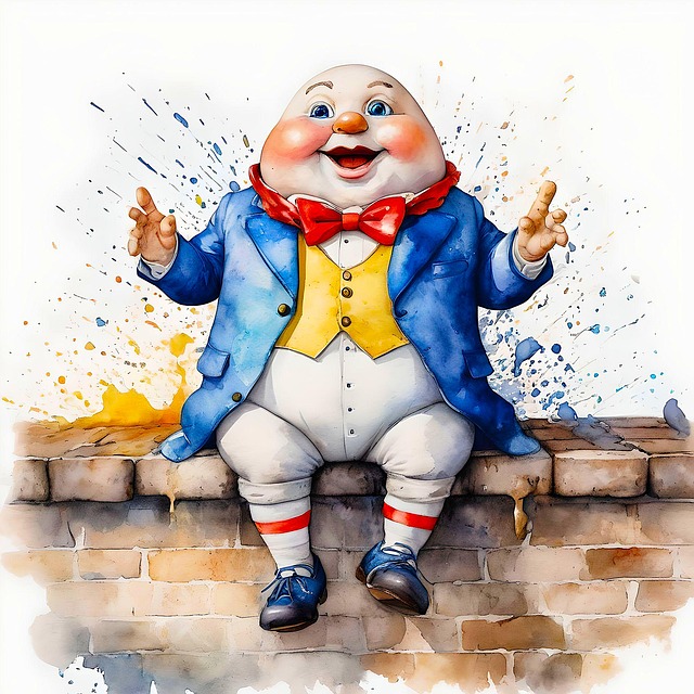 Download Ai Generated, Humpty Dumpty, Wall. Royalty-Free Stock