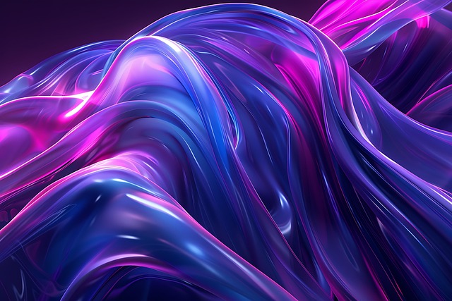 Licht, Welle, Hintergrund, Design, Lila