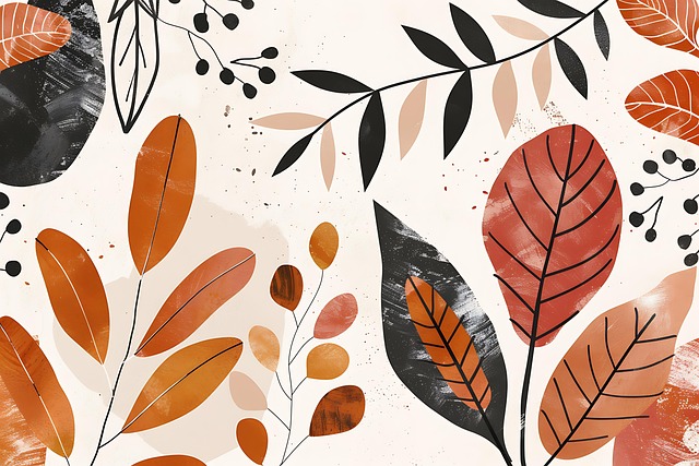 Blatt, Muster, Herbst, Nahtlos, Natur