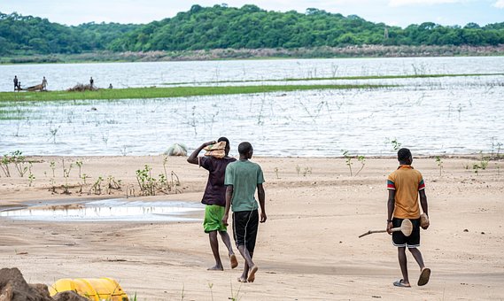 Pescadores, Pescaria, Rio, Panorama