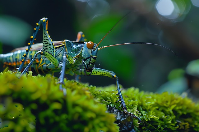 Free ai generated grasshopper cricket illustration