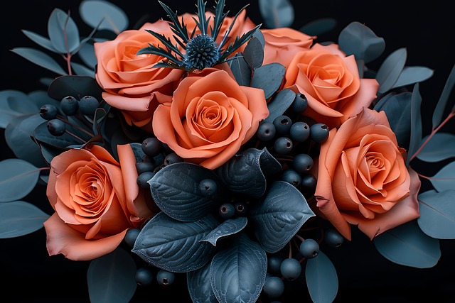Ai Generiert, Rosen, Blumen, Strauß