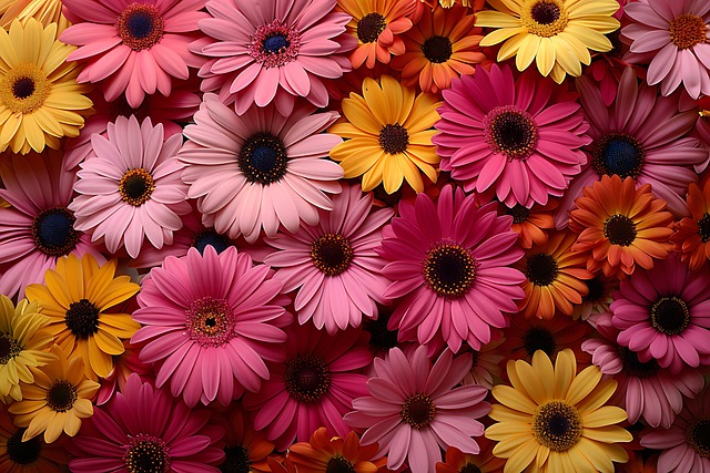 Blume, Gerbera, Gänseblümchen, Blumen