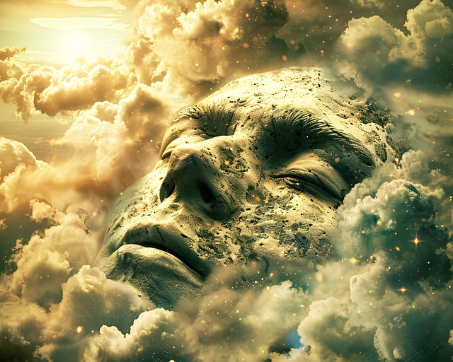 Free ai generated nature face illustration
