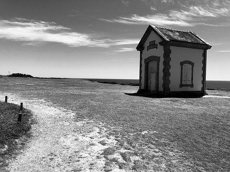Natuur, Strand, Klein Huis, Zee, Oceaan