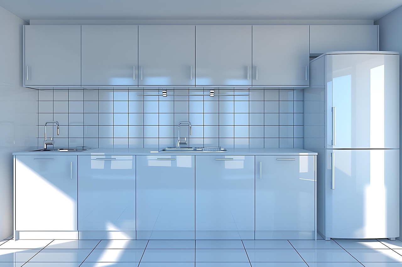 Free ai generated kitchen minimal illustration