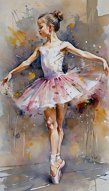 Free ai generated ballerina ballet illustration